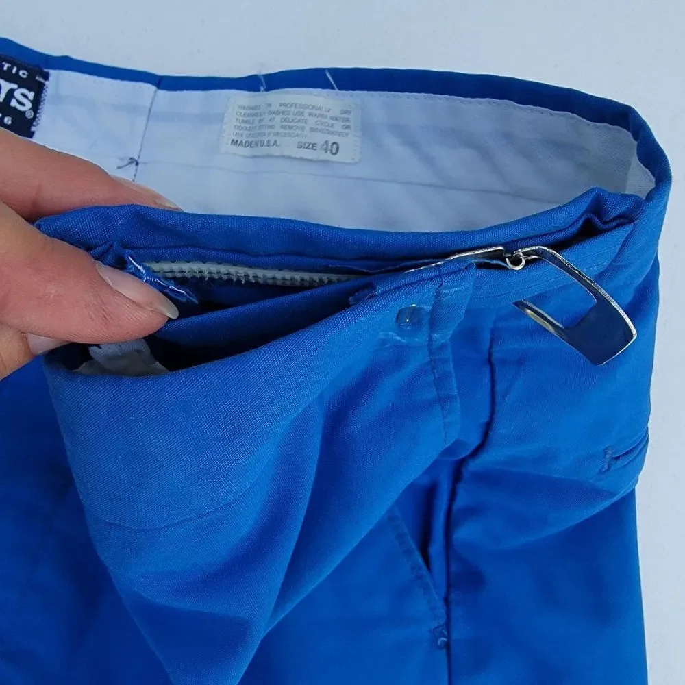 Divots Golf Shorts‎ Men 40 Blue Adjustable Waistband Blue 9 inch